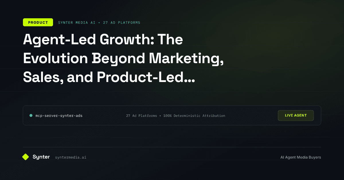 Agent-Led Growth: The Evolution Beyond Marketing, Sales, and Product-Led Growth