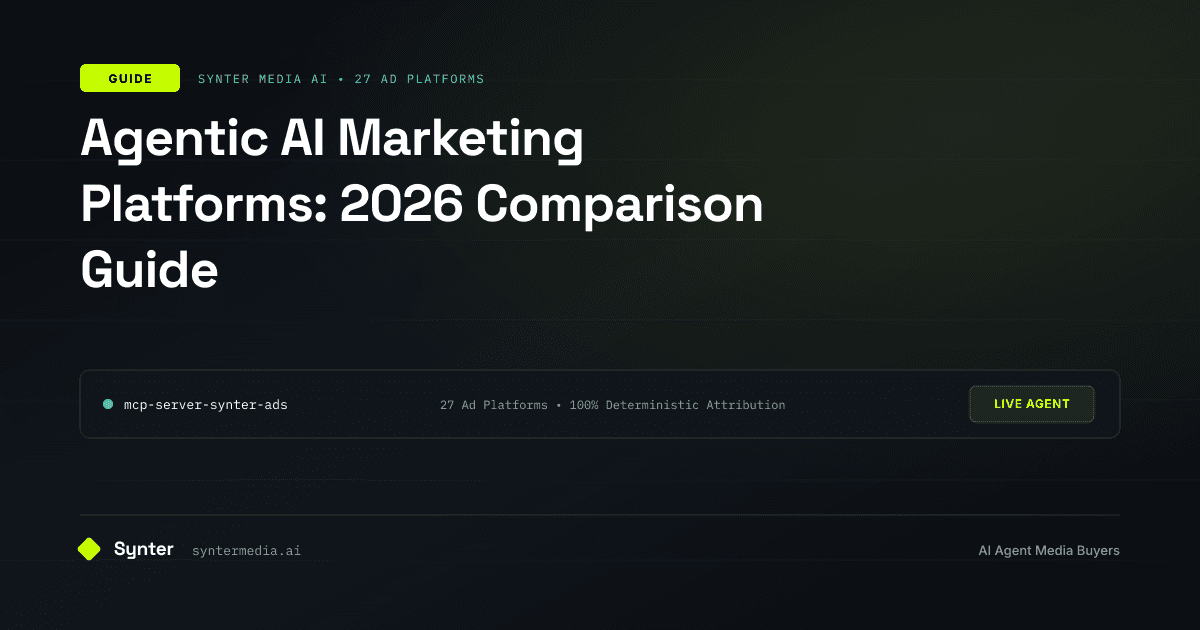 Agentic AI Marketing Platforms: 2026 Comparison Guide