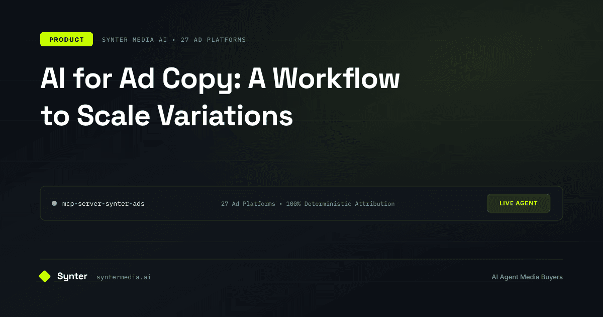 AI for Ad Copy: A Workflow to Scale Variations
