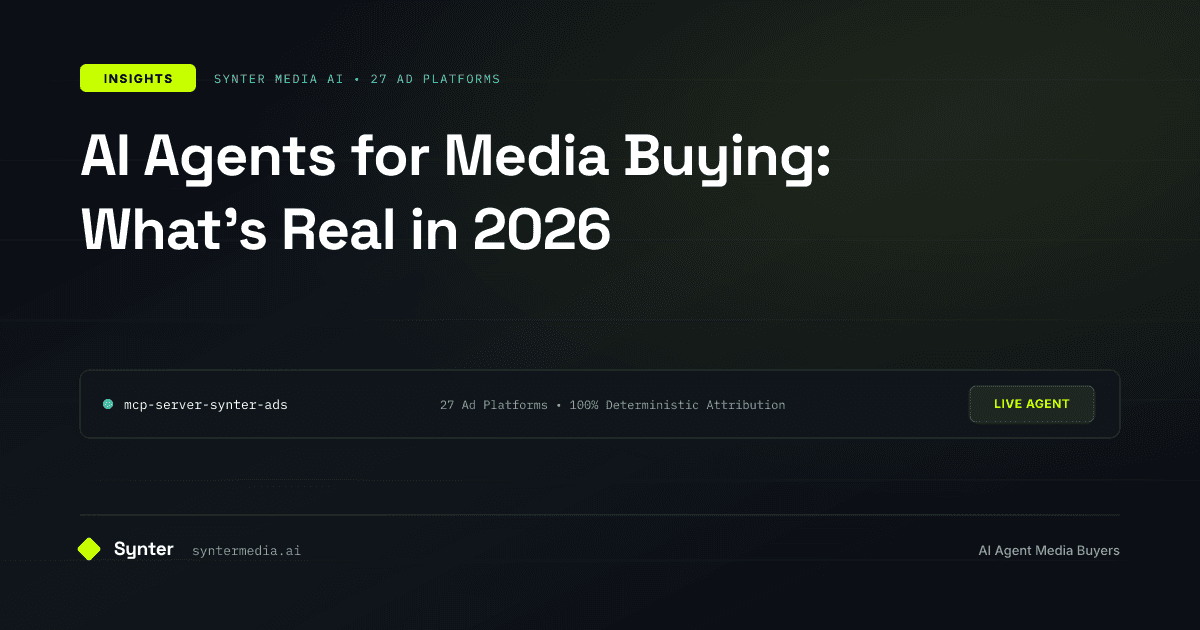 AI Agents for Media Buying: What's Real in 2026