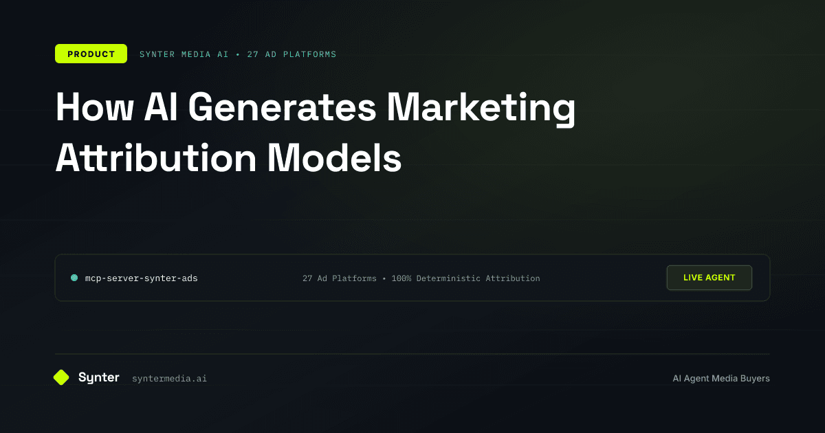 How AI Generates Marketing Attribution Models
