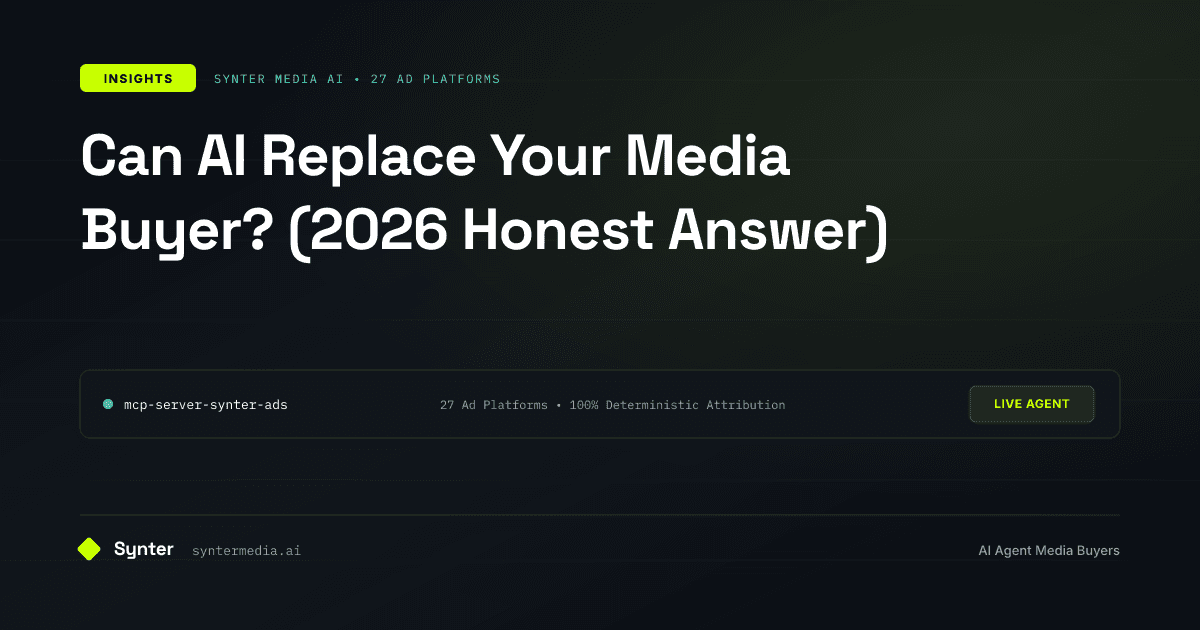 Can AI Replace Your Media Buyer? (2026 Honest Answer)