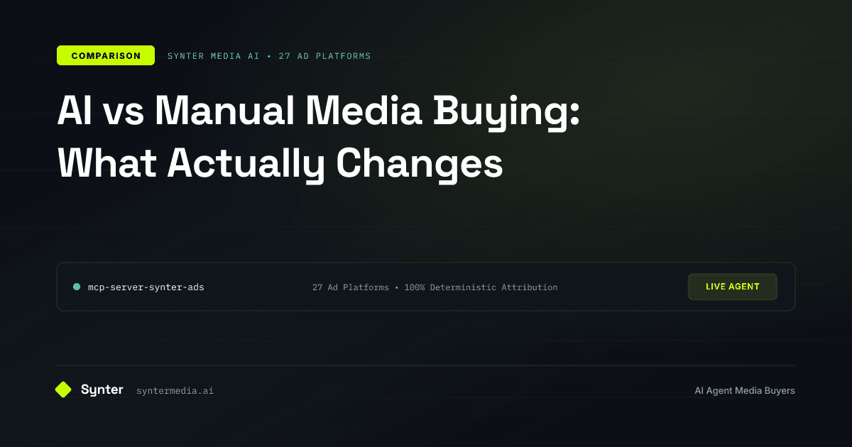 AI vs Manual Media Buying: What Actually Changes