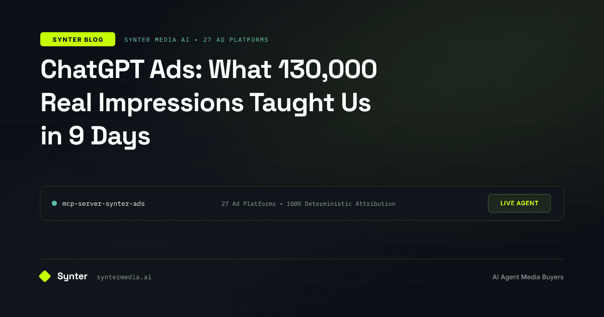 ChatGPT Ads: What 130,000 Real Impressions Taught Us in 9 Days