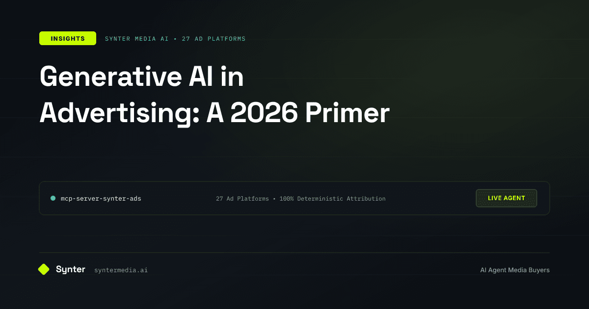 Generative AI in Advertising: A 2026 Primer