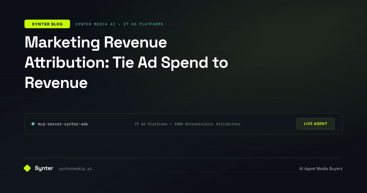Marketing Revenue Attribution: Tie Ad Spend to Revenue