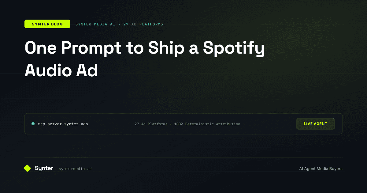 One Prompt to Ship a Spotify Audio Ad