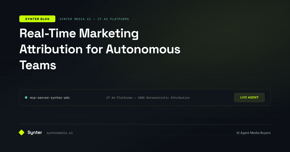 Real-Time Marketing Attribution for Autonomous Teams