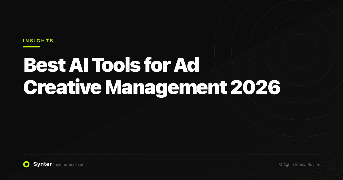 Best AI Tools for Ad Creative Management 2026