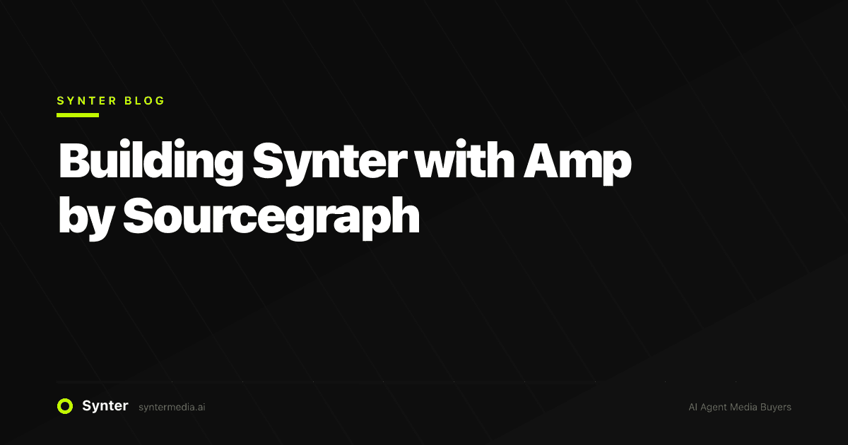 Building Synter with Amp by Sourcegraph